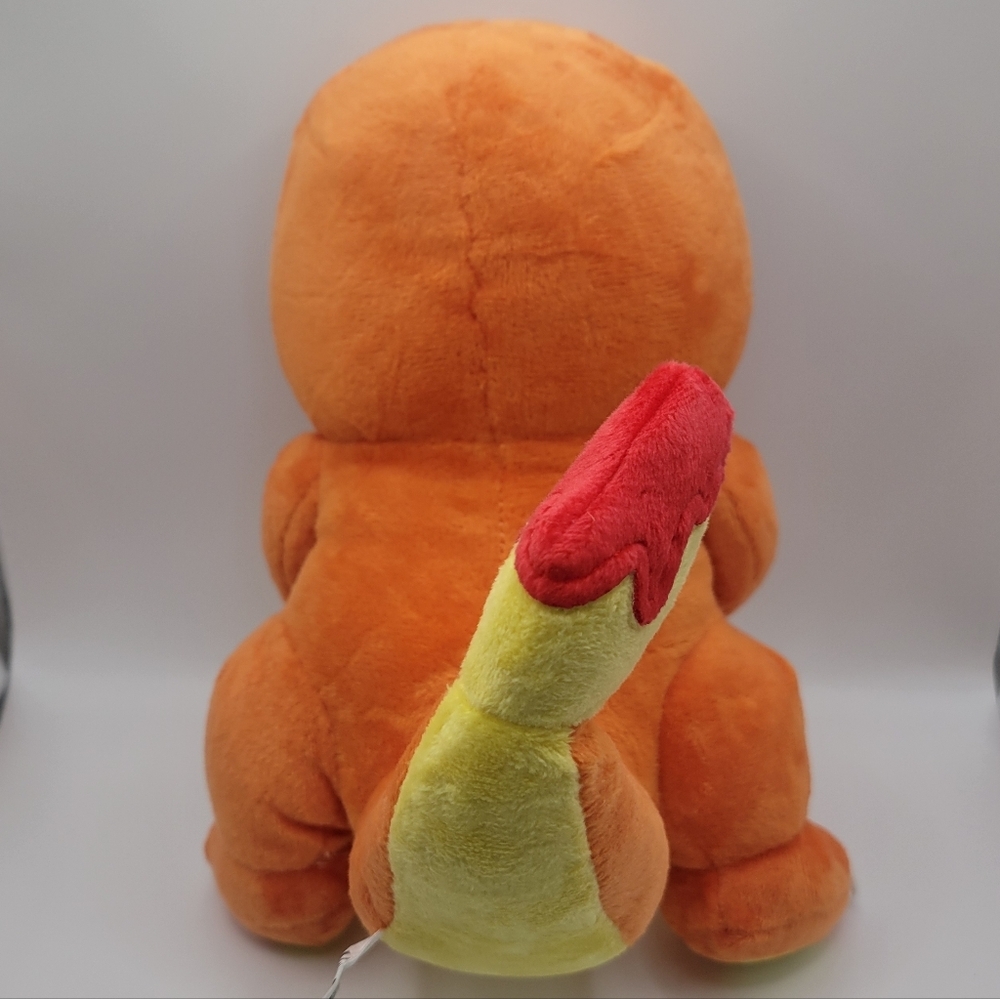 TOMY Pokémon Charmander Plush 9 Inch Orange Yellow Stuffed Animal Toy - Picture 2 of 3